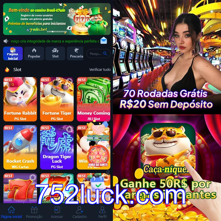 Cadastro no 752luck: Comece com um Bônus de Boas-vindas!